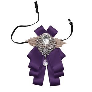 8988 Sparkle Bow Ties and Big Rhinestone Bow Tie Satin Ribbon Bowtie